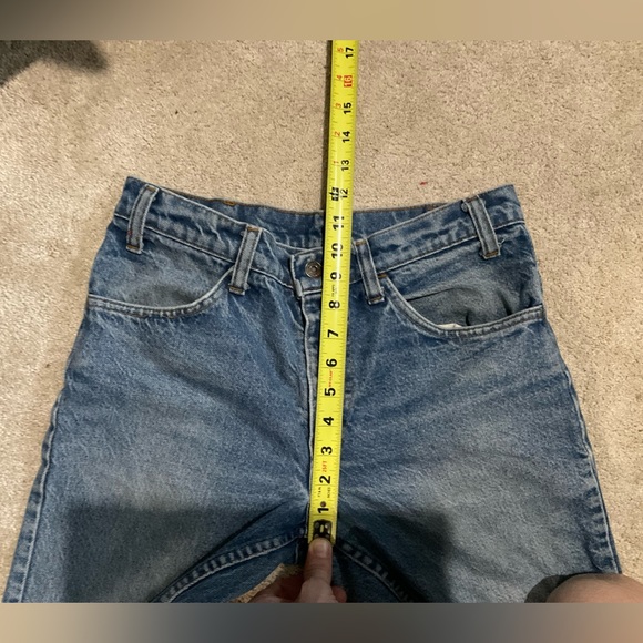 VINTAGE ORANGE TAB Levis’s Shorts - Picture 4 of 12